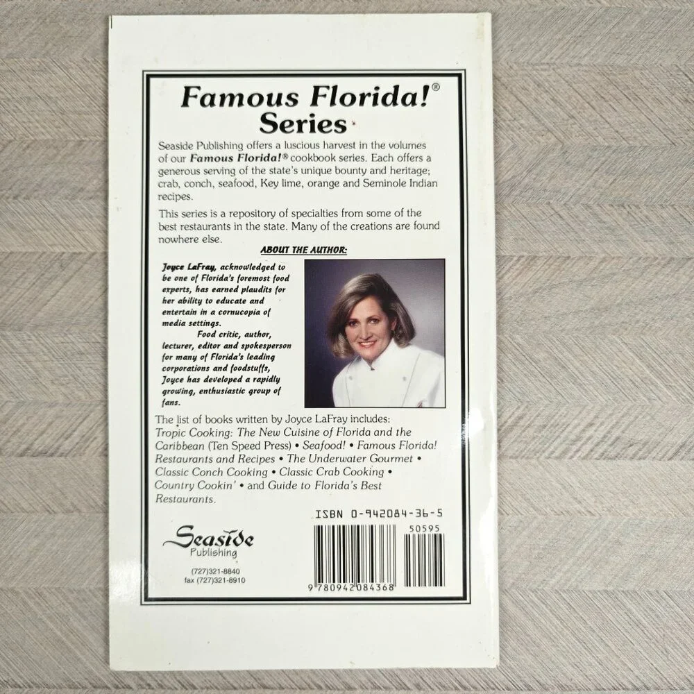 Famous Florida Seafood Recipes By Joyce LaFray Vintage Cookbook Local Ethnic